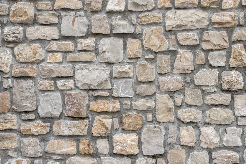 Decorative stone wall