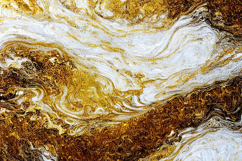 White and gold marble texture background